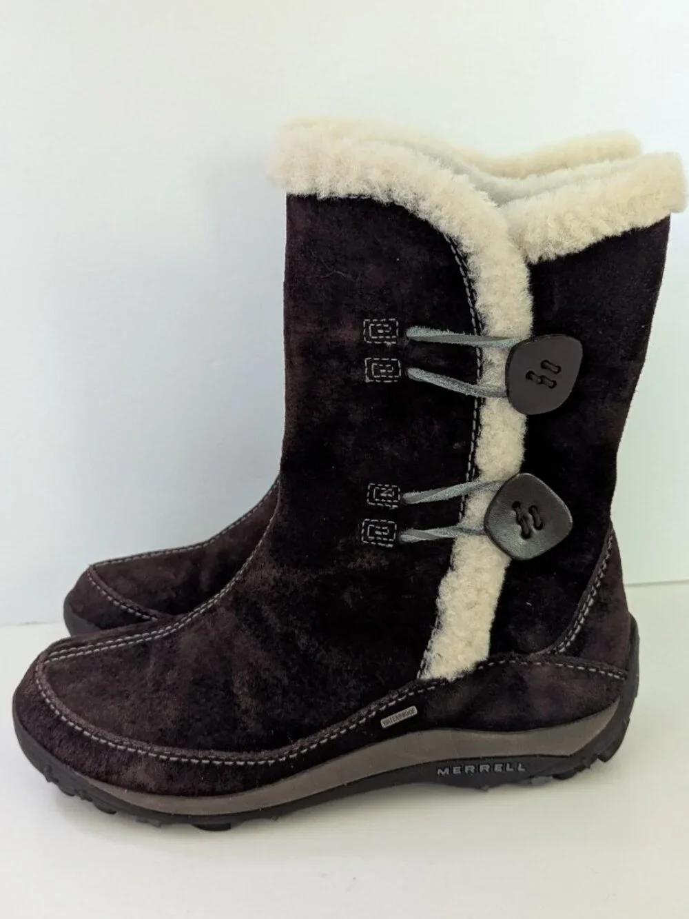 Merrell Yarra Women’s 7 Brown Suede Waterproof Primaloft Winter Boots